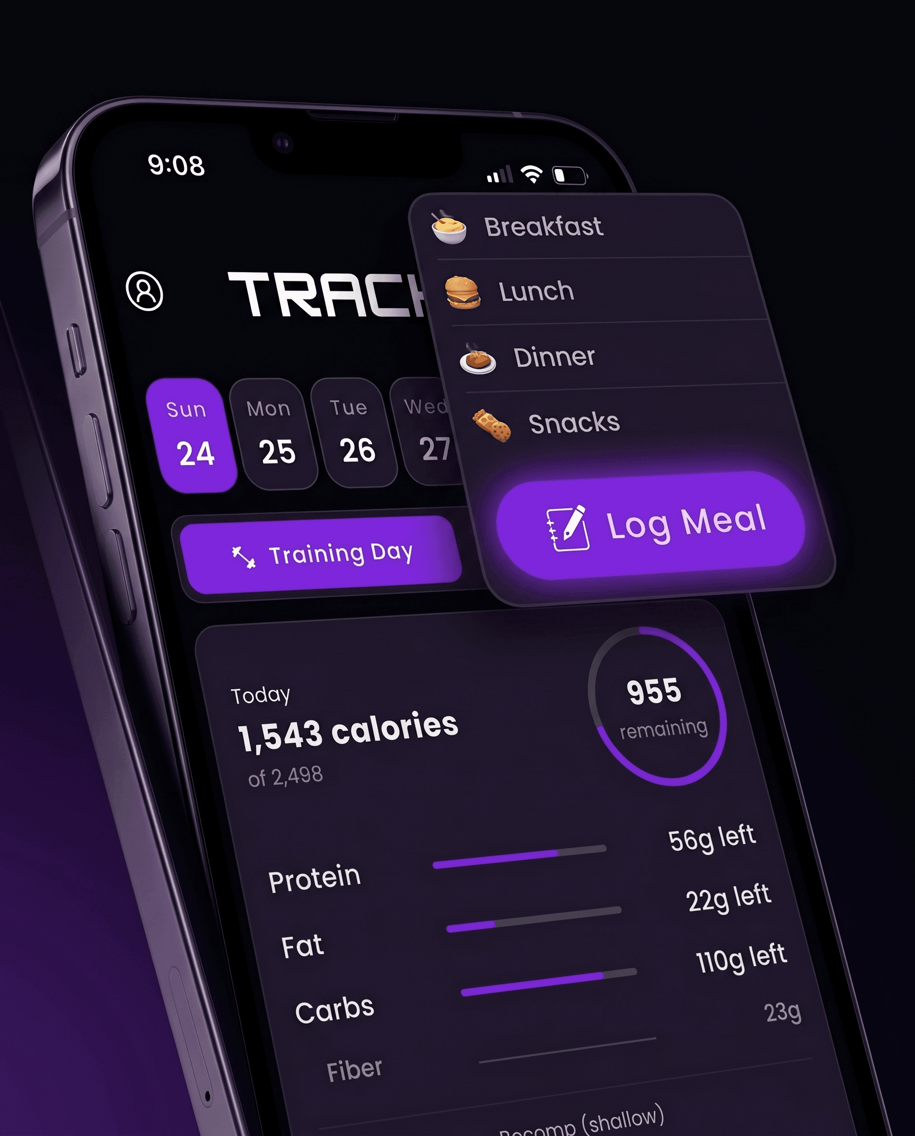 Track 360 nutrition — meal planning tailored to you